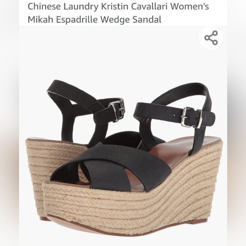 NEW Kristin Cavallari by Chinese Laundry Espadrille Wedge Sandals
